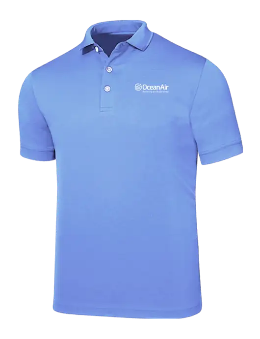 Callaway Ottoman Light Blue Polo w/OceanAir Logo