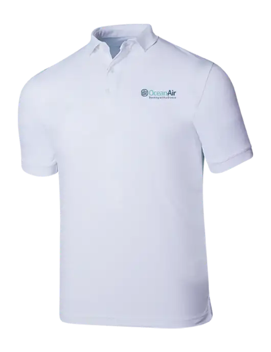 Callaway Ottoman Bright White Polo w/OceanAir Logo