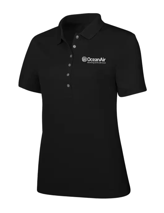 Callaway Womens Ottoman Black Polo w/OceanAir Logo