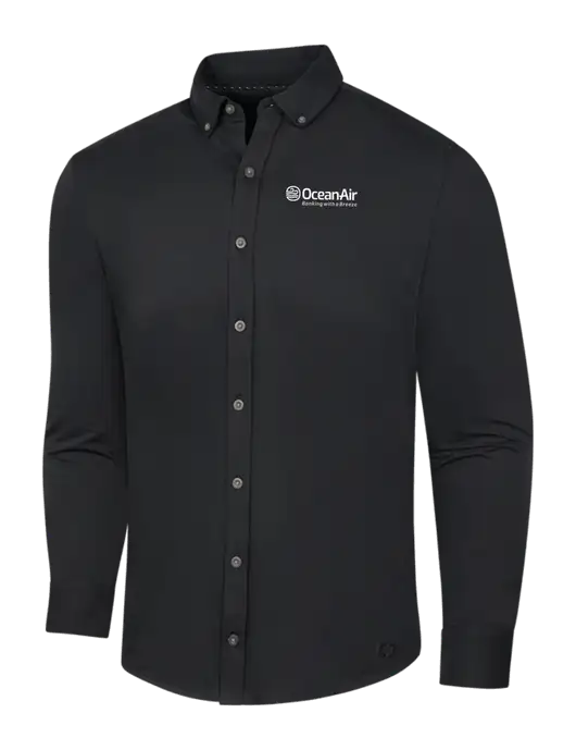 OGIO Blacktop Modern Code Stretch Button-Up Shirt w/OceanAir Logo