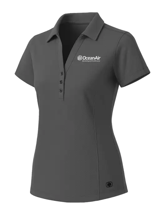 OGIO Womens Medium Grey ONYX Polo w/OceanAir Logo