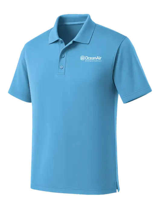 Carolina Blue Dry Zone UV Micro Mesh Polo w/OceanAir Logo