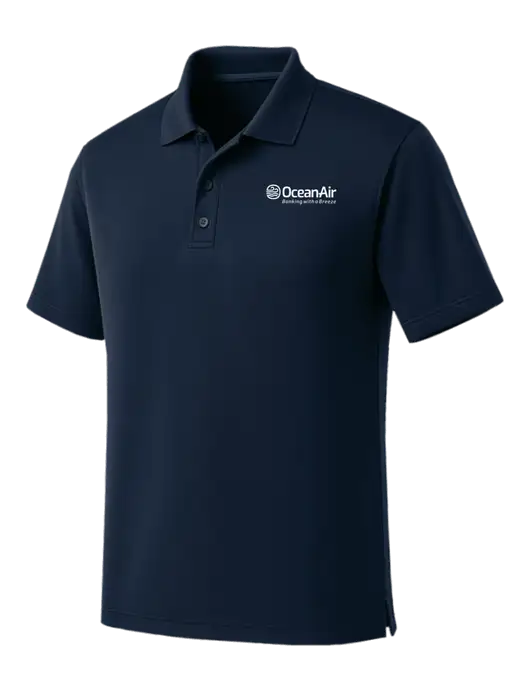 Dark Navy Dry Zone UV Micro Mesh Polo w/OceanAir Logo