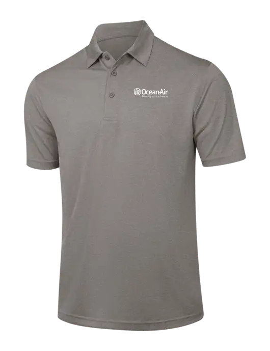 Medium Grey Heather Contender Polo w/OceanAir Logo