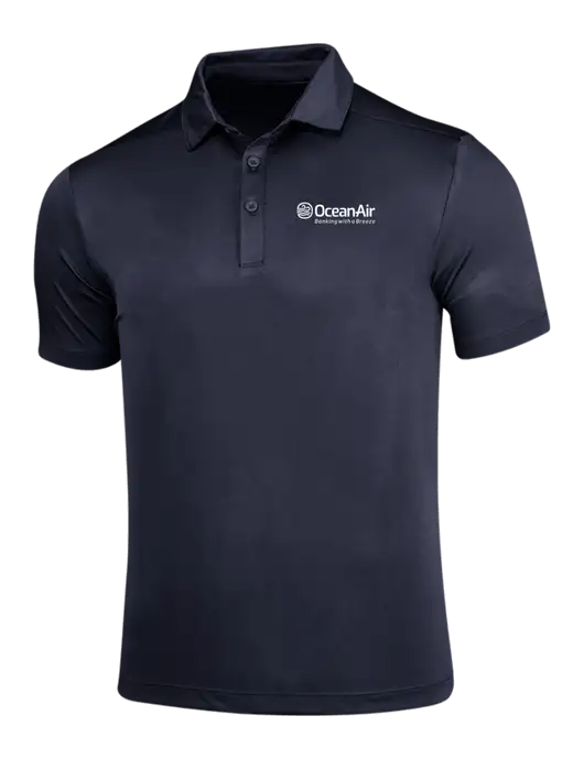 Navy Posi-UV Pro Polo w/OceanAir Logo