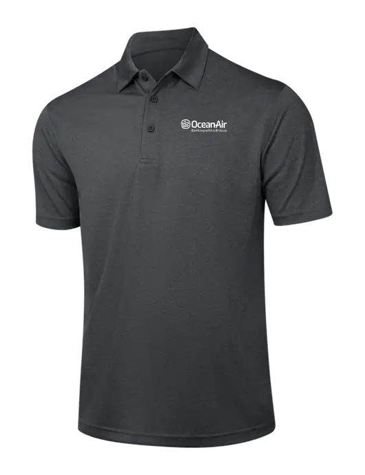 Dark Grey Heather Contender Polo w/OceanAir Logo