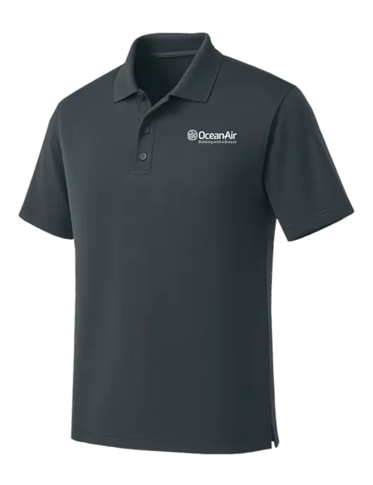 Dark Grey Dry Zone UV Micro Mesh Polo w/OceanAir Logo