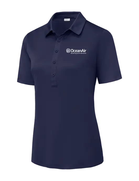 True Navy Womens Posi-UV Pro Polo w/OceanAir Logo