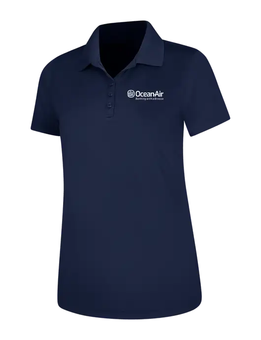 Dark Navy Womens Dry Zone UV Mesh Polo w/OceanAir Logo