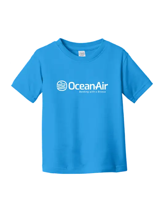 Rabbit Skins Cobalt Toddler Fine Jersey Tee w/OceanAir Logo
