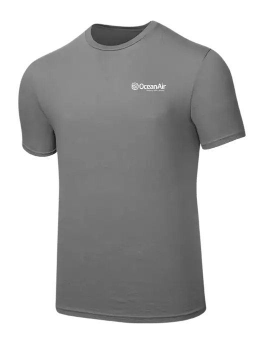 Seriously Soft Medium Grey T-Shirt w/OceanAir Logo