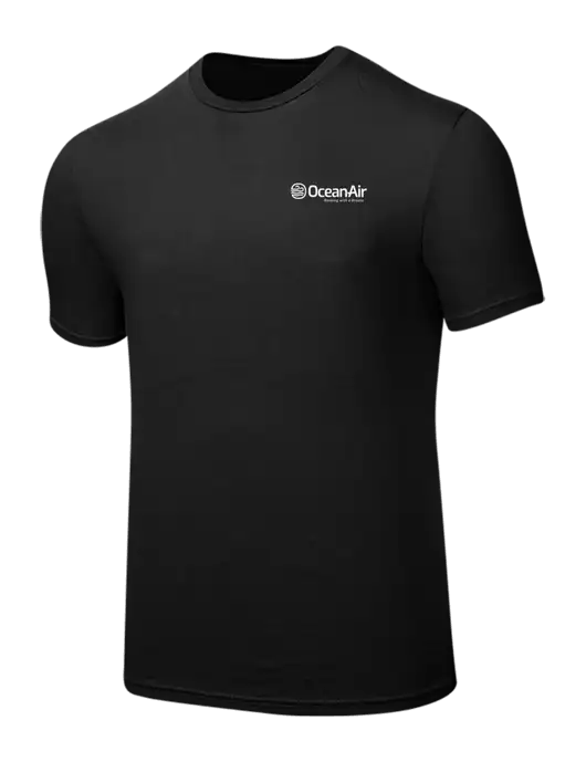 Seriously Soft Black T-Shirt w/OceanAir Logo