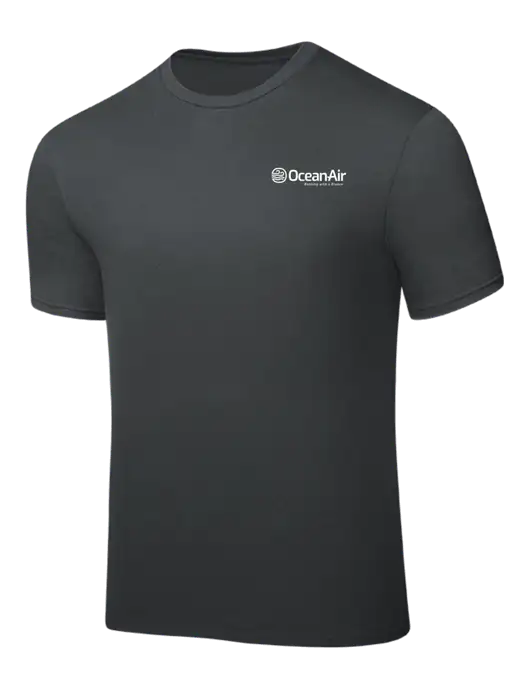 Dark Grey PosiCharge Competitor Tee w/OceanAir Logo