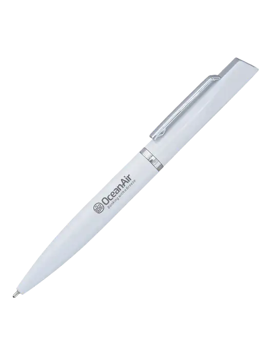 Santos White Pen - Black Ink w/OceanAir Logo