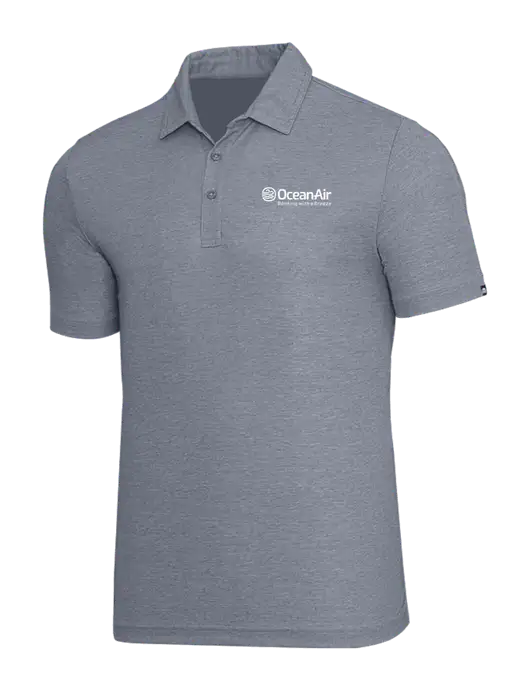 TravisMathew Navy Heather Oceanside Polo w/OceanAir Logo