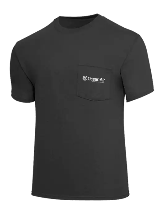 Core Blend Charcoal Grey Pocket T-Shirt w/OceanAir Logo