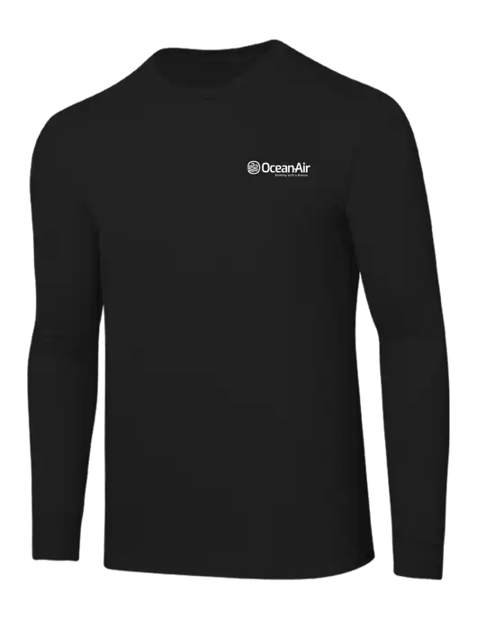 Core Blend Black Long Sleeve Tee w/OceanAir Logo