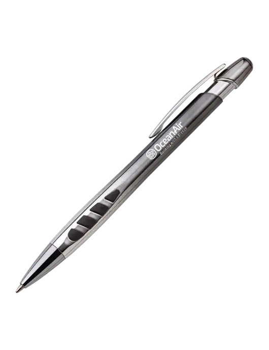 Zenith Gunmetal Ballpoint Pen - Blue ink w/OceanAir Logo