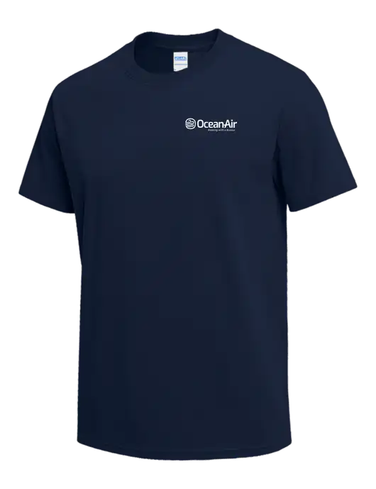 Navy Heavyweight 6.1 oz T-Shirt w/OceanAir Logo