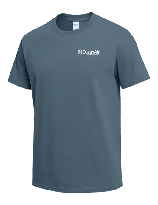 Slate Blue Heavyweight 6.1 oz T-Shirt w/OceanAir Logo