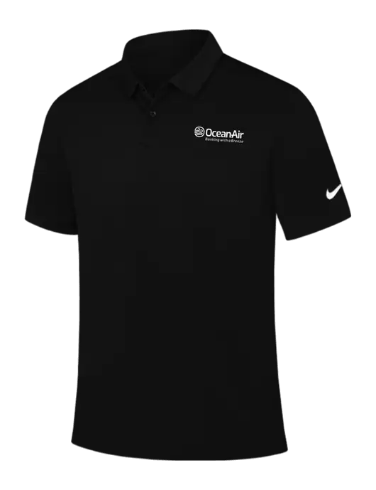 Nike Black Dry Essential Solid Polo w/OceanAir Logo