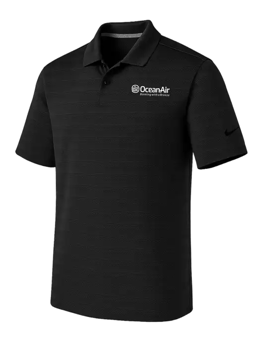 Nike Black Dri-FIT Vapor Jacquard Polo w/OceanAir Logo