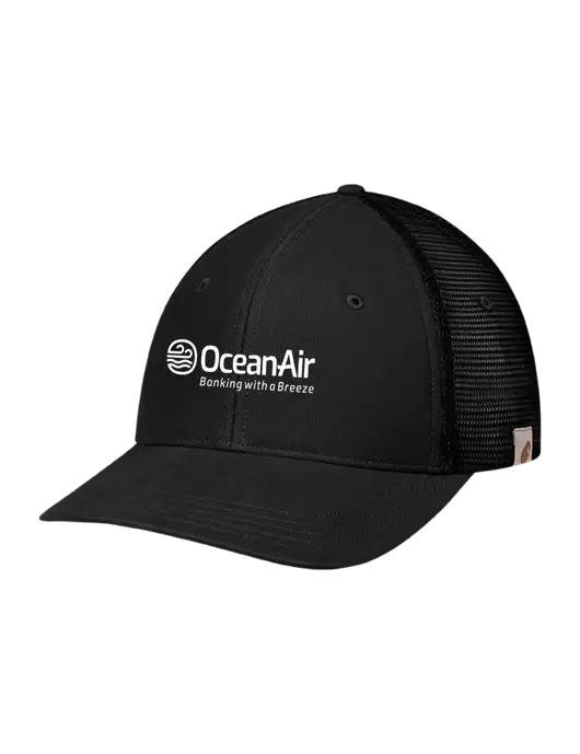 Carhartt Black Canvas Trucker Cap w/OceanAir Logo