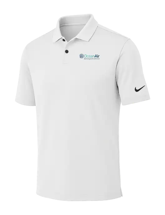 Nike White Dri-FIT Vapor Polo w/OceanAir Logo