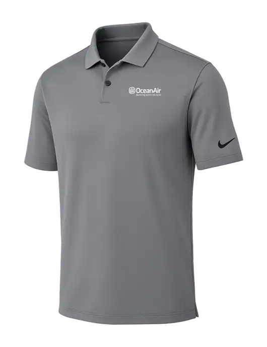 Nike Medium Grey Dri-FIT Vapor Polo w/OceanAir Logo