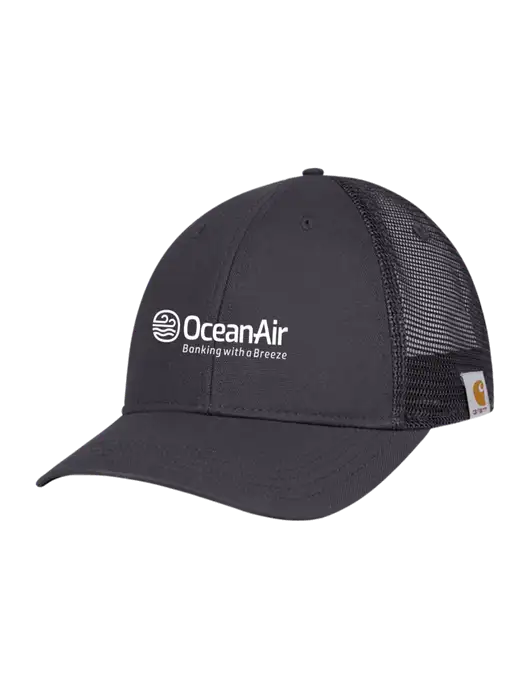 Carhartt Dark Grey Canvas Trucker Cap w/OceanAir Logo