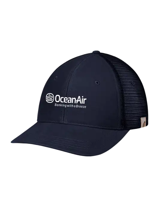 Carhartt Navy Canvas Trucker Cap w/OceanAir Logo