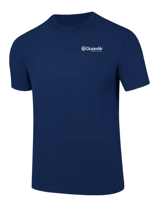 Comfort Colors 6.1 oz Dark Navy Heavyweight Ring Spun T-Shirt w/OceanAir Logo