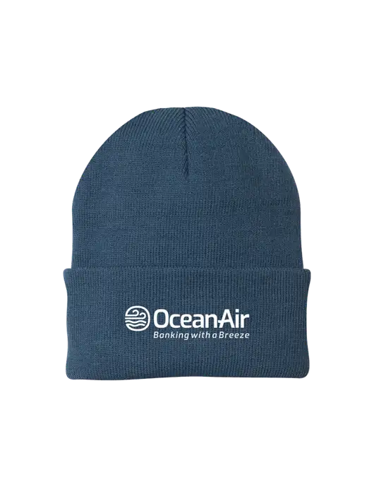 Dark Slate Knit Cap w/OceanAir Logo