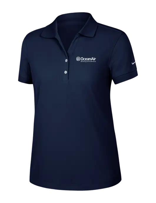 Nike Womens Dri-FIT Classic Dark Navy Polo w/OceanAir Logo