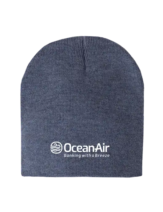 Navy Heather Element Knit Beanie w/OceanAir Logo