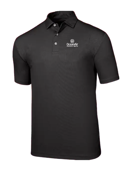 Callaway Birdseye Black Polo w/Insurance Logo