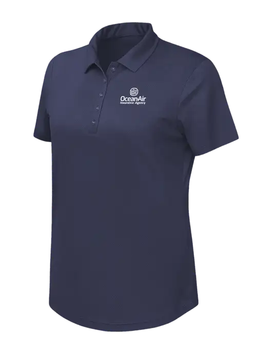 Callaway Womens Birdseye Navy Polo w/Insurance Logo