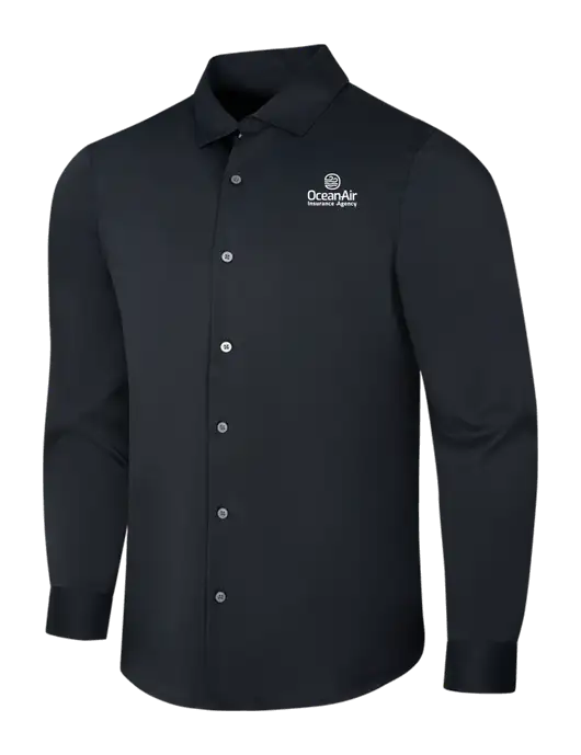 Black City Stretch Shirt w/Insurance Logo